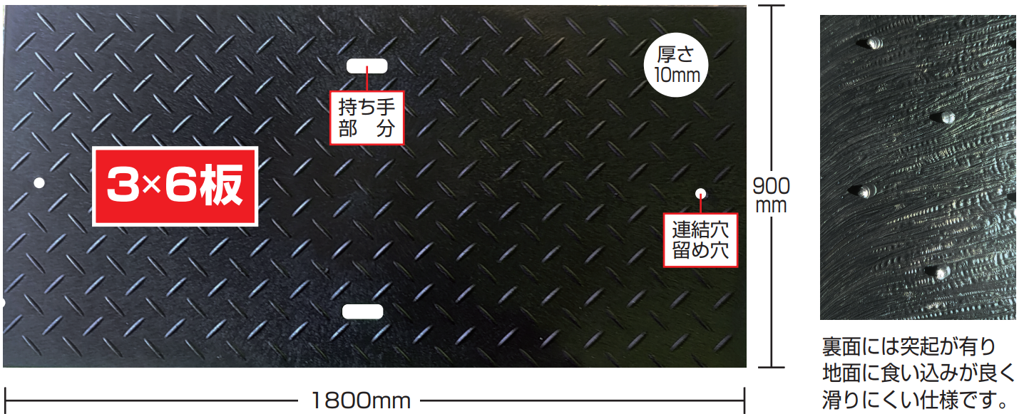 3×6 敷板サイズ 敷板 サイズ プラ板サイズ プラ板 プラシキ 厚み 大きさ 見た目 板 使いやすい 軽い　プラシキ曲がる プラシキ曲げても大丈夫 曲げ強度 プラシキ曲げ プラシキガーデニング プラシキ曲げ方 再生製品 エコマーク リサイクル 農地用敷板 農場板 sdgs 森林組合 林業組合 漁港組合 養生 養鰻 養鶏 養殖 防水 防水資材 材料保管 倉庫 一斗缶置き場 資材置き場 バイオマス